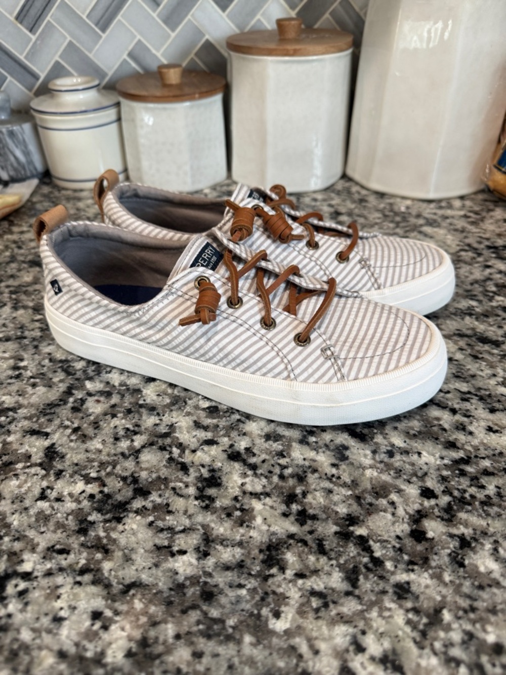 Sperry Crest Vibe stripped sneakers